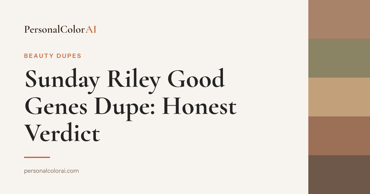 Sunday Riley Good Genes Dupe: You're Paying $112 for the Base, Not the Acid — Korean color analysis palette