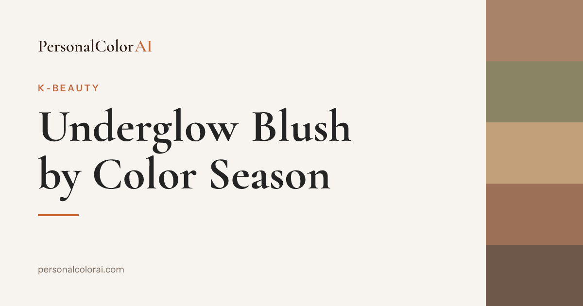 Underglow Blush by Color Season: Where to Place the Under-Eye Flush for All 12 Seasons — Korean color analysis palette