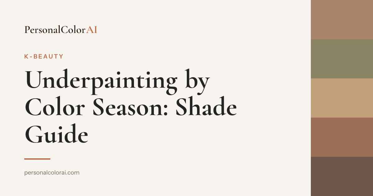 Underpainting for Your Color Season: The Right Shades to Bury Under Base — Korean color analysis palette