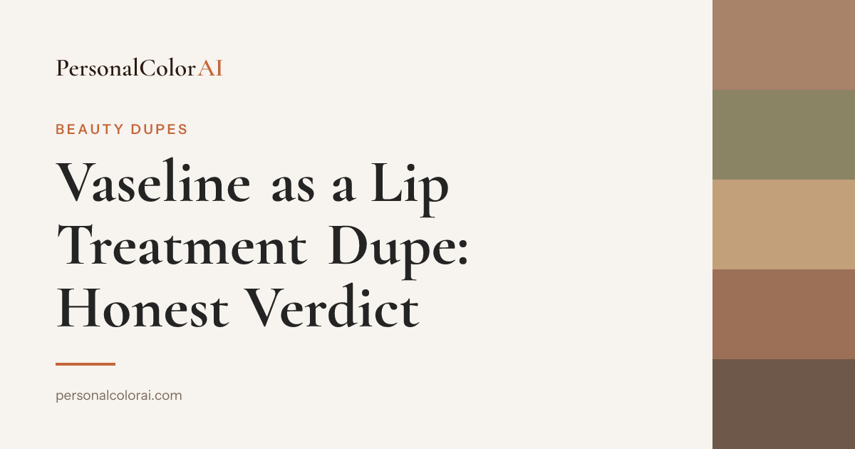 Vaseline as a Lip Treatment Dupe: It Seals. But It's Not the Same Thing. — Korean color analysis palette