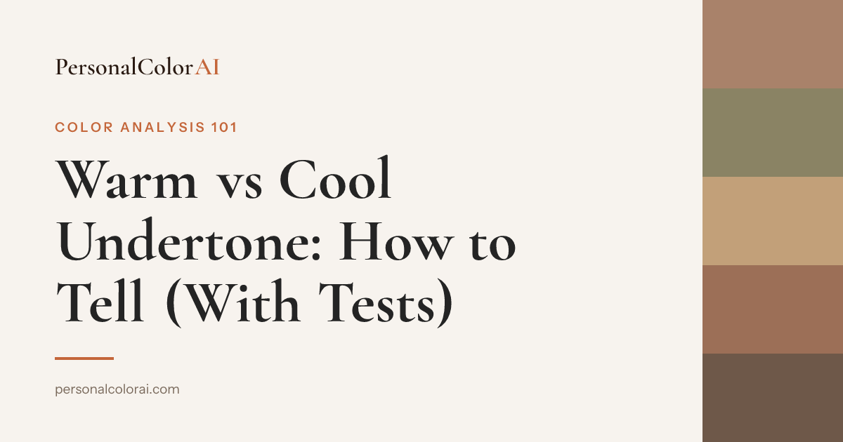 Warm vs Cool Undertone: 5 Tests to Find Yours (And Why Most Guides Get It Wrong) — Korean color analysis palette